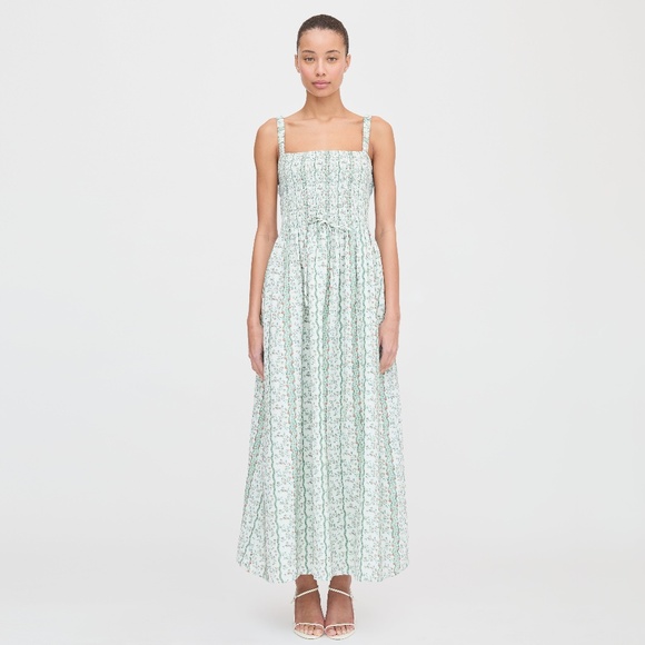 Hill House Home The Anita Nap Dress - Green Provence Floral Size MGreen Provence - Picture 2 of 3